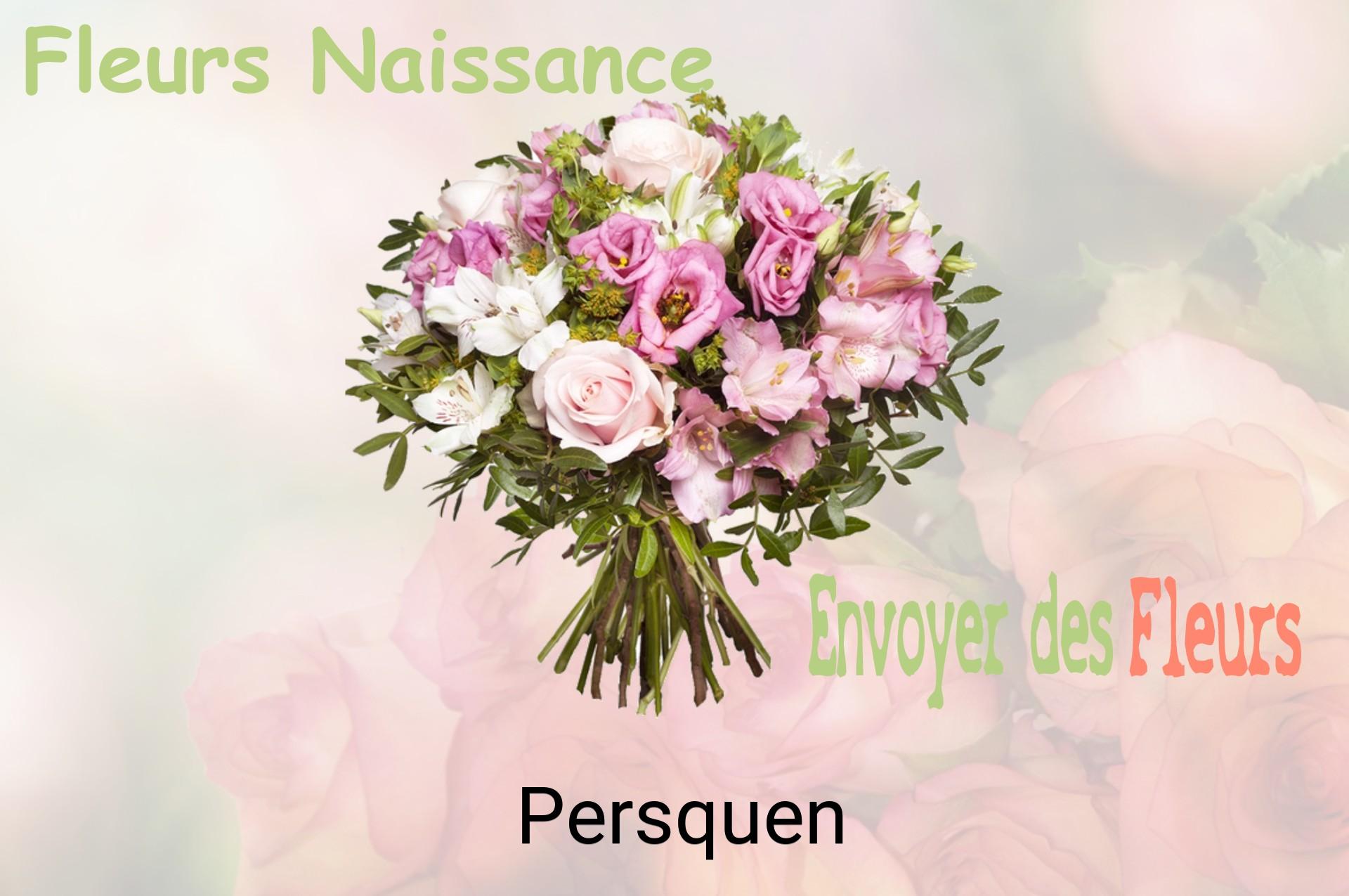 Bouquet de fleurs de naissance livré à Persquen